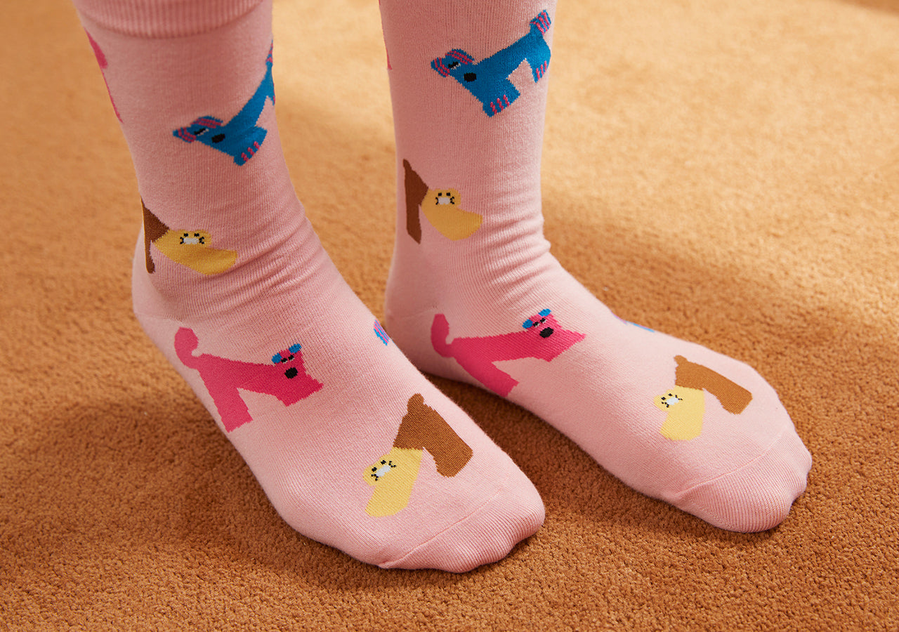 KAKAO FRIENDS - XFriends Chaussettes(Rose) Chunsik - Detail 6