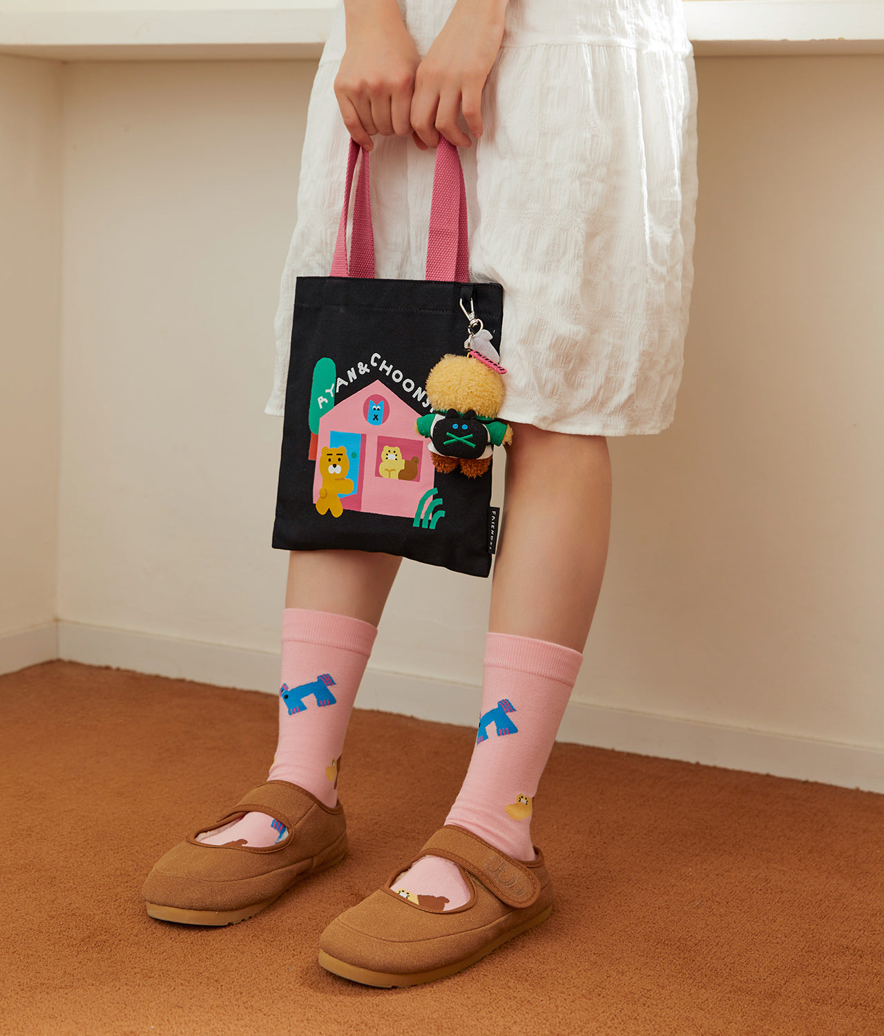 KAKAO FRIENDS - XFriends Chaussettes(Rose) Chunsik - Detail 7