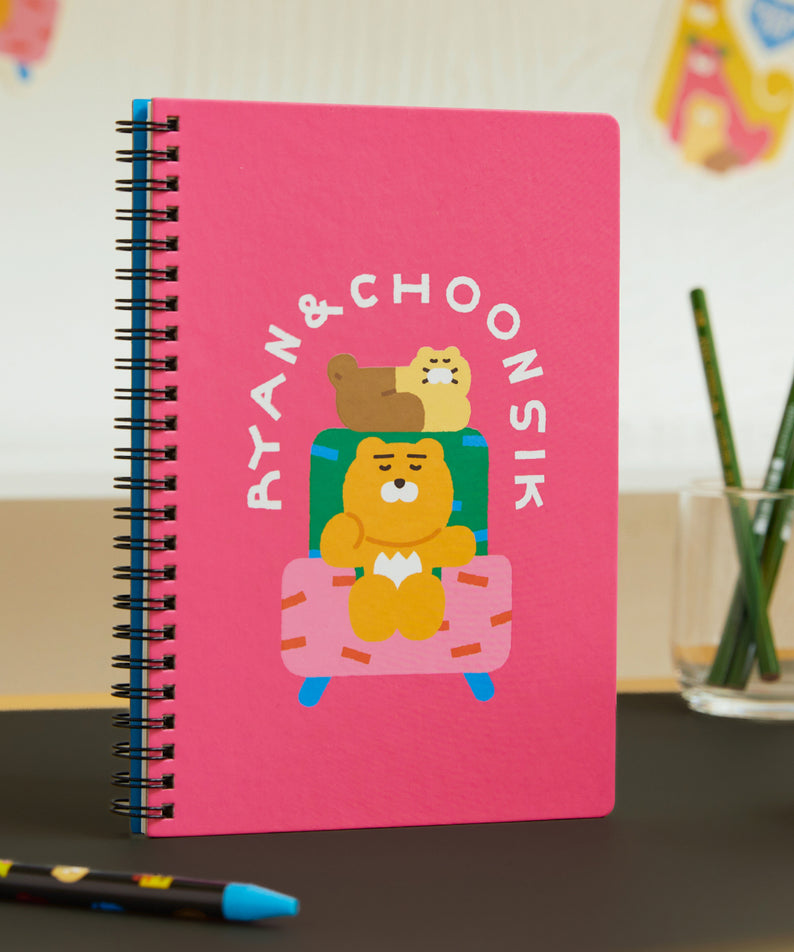 KAKAO FRIENDS - XFriends Carnet(Rose) Ryan&Chunsik