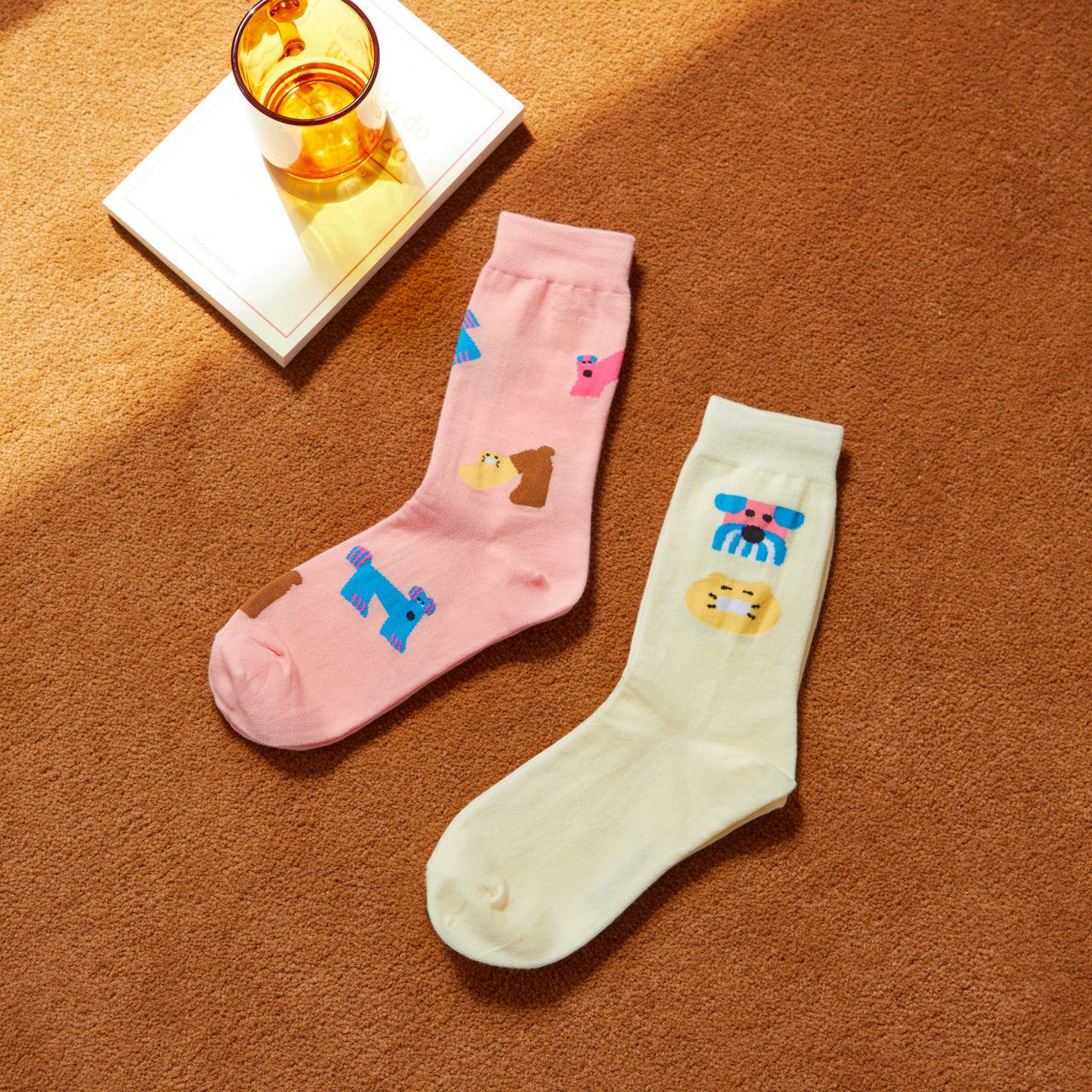 KAKAO FRIENDS - XFriends Chaussettes(Rose) Chunsik