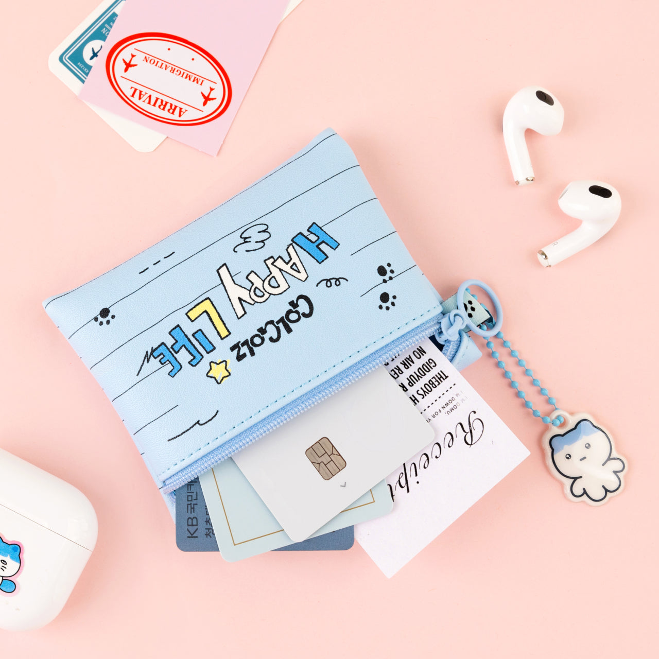 KAKAO FRIENDS - Mini Pochette & Porte-cles Set