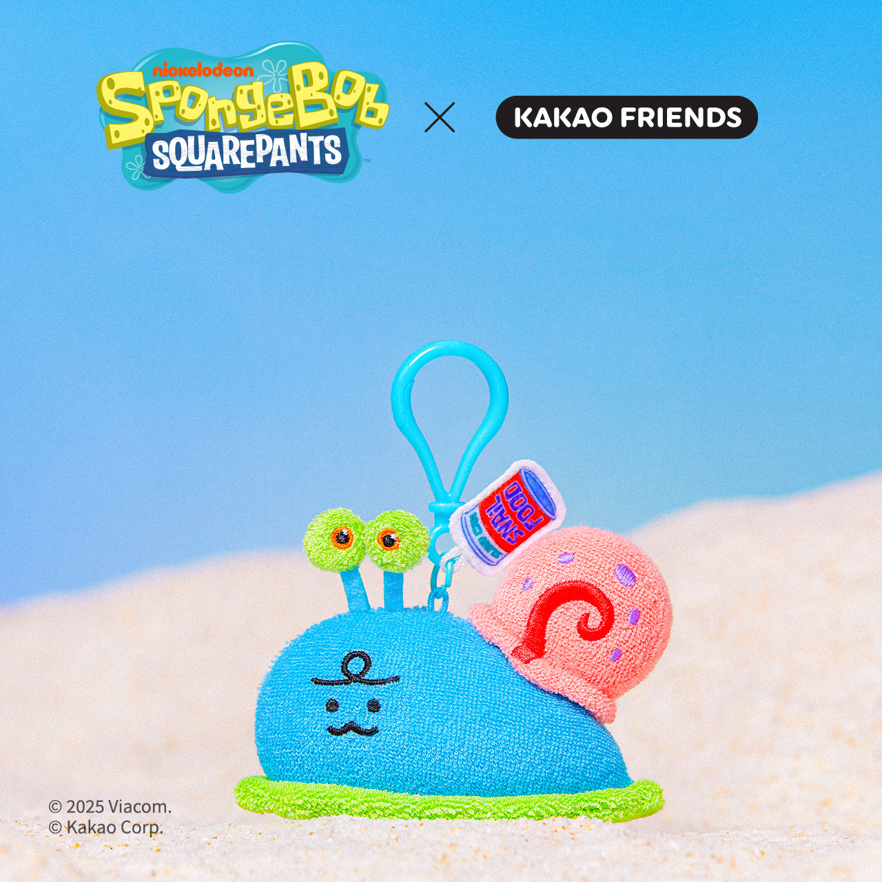KAKAO FRIENDS - SpongeBobXFriends Porte-cles Peluche Jordy