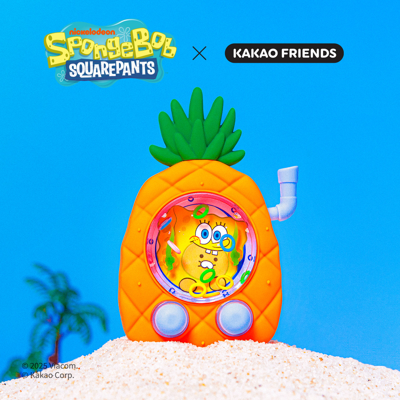 KAKAO FRIENDS - SpongeBobXFriends Figurine Porte-cles SpongeBob Chunsik