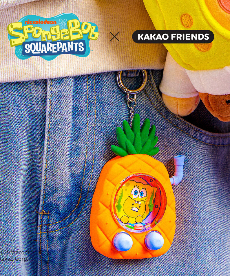 KAKAO FRIENDS - SpongeBobXFriends Figurine Porte-cles SpongeBob Chunsik