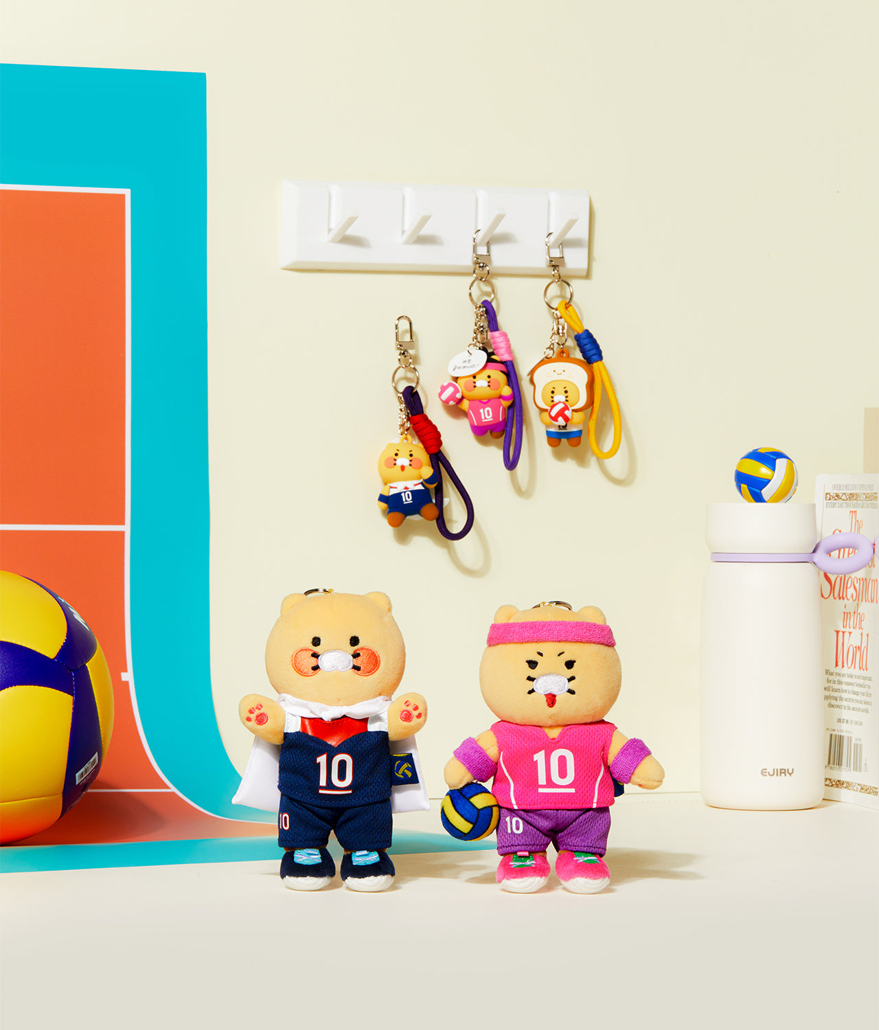 KAKAO FRIENDS - XFriends Porte-cles Peluche Chunsik - Detail 11