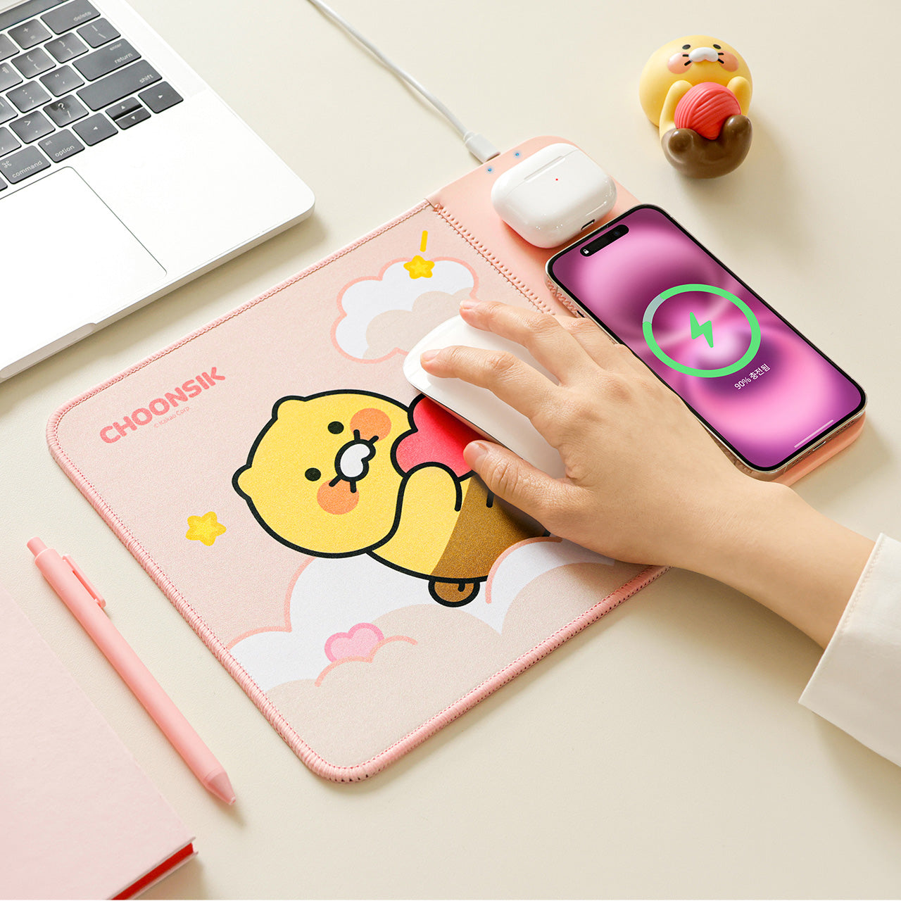 KAKAO FRIENDS - Tapis de Souris Rose
