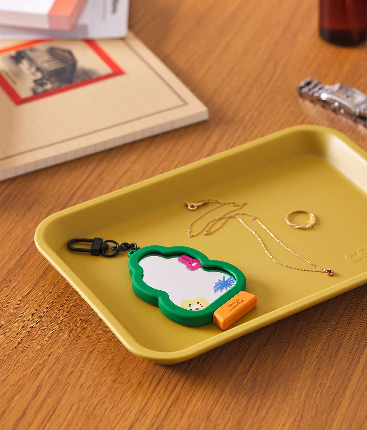 KAKAO FRIENDS - XFriends MiniMiroir Porte-cles Chunsik - Detail 6