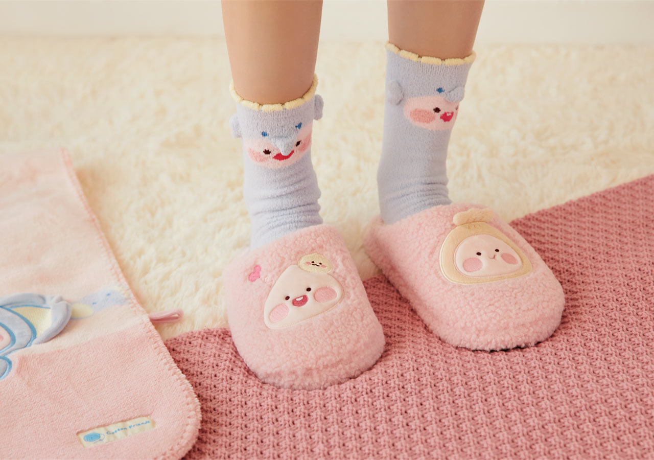 KAKAO FRIENDS - Friends Pantoufles Little Apeach - Detail 4