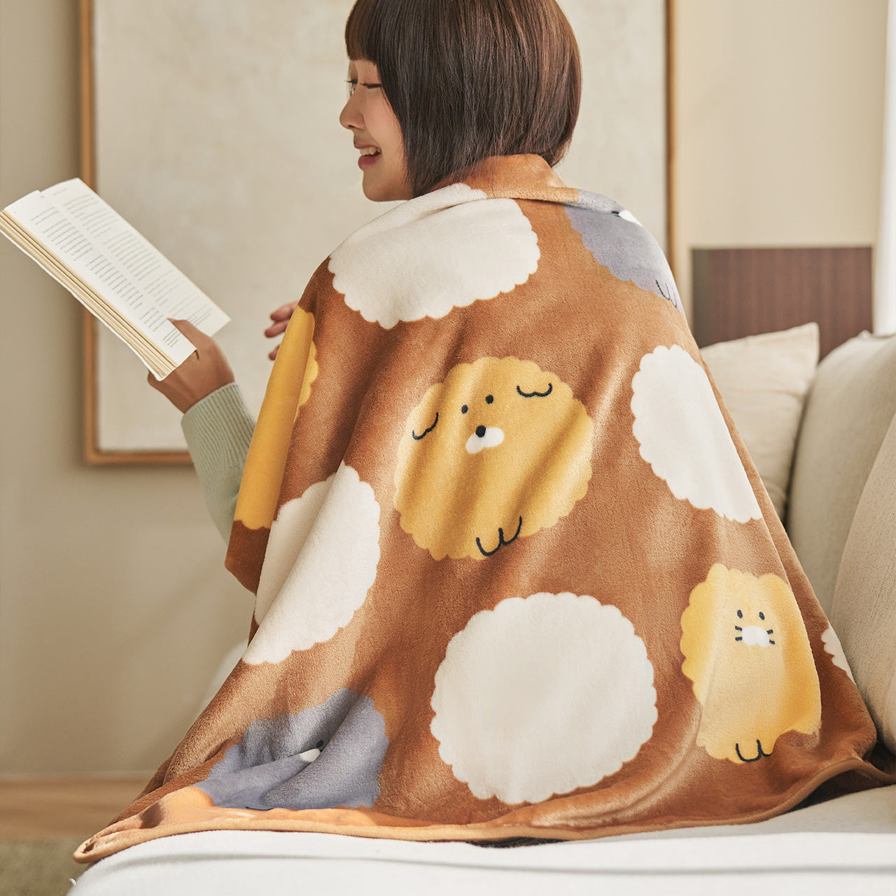 KAKAO FRIENDS - FRIENDAY Couverture Marron Chunsik