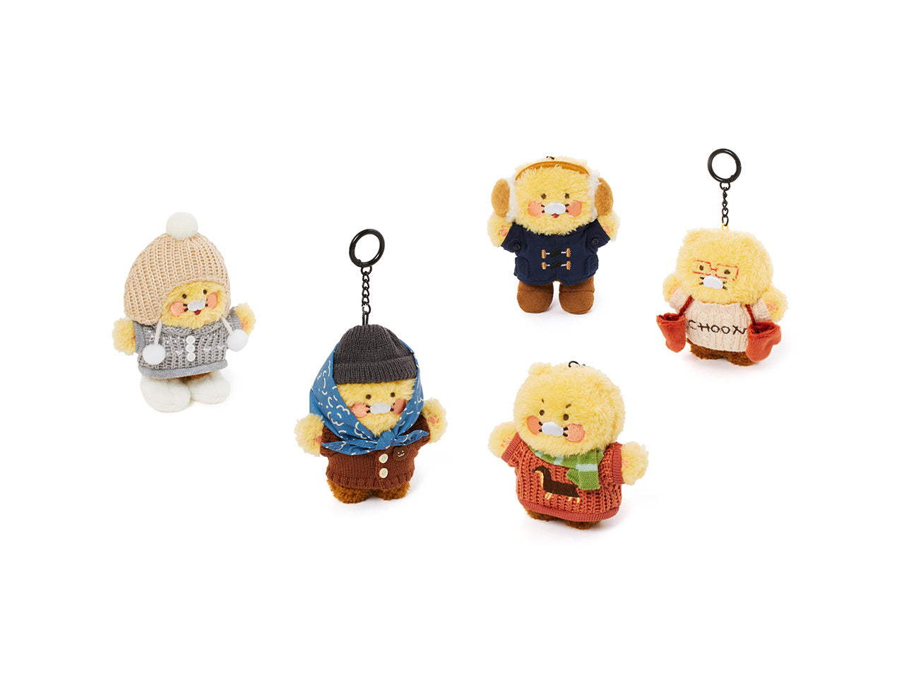 KAKAO FRIENDS - [Set Complet] Porte-cles Peluche 5 Chunsik - Detail 24