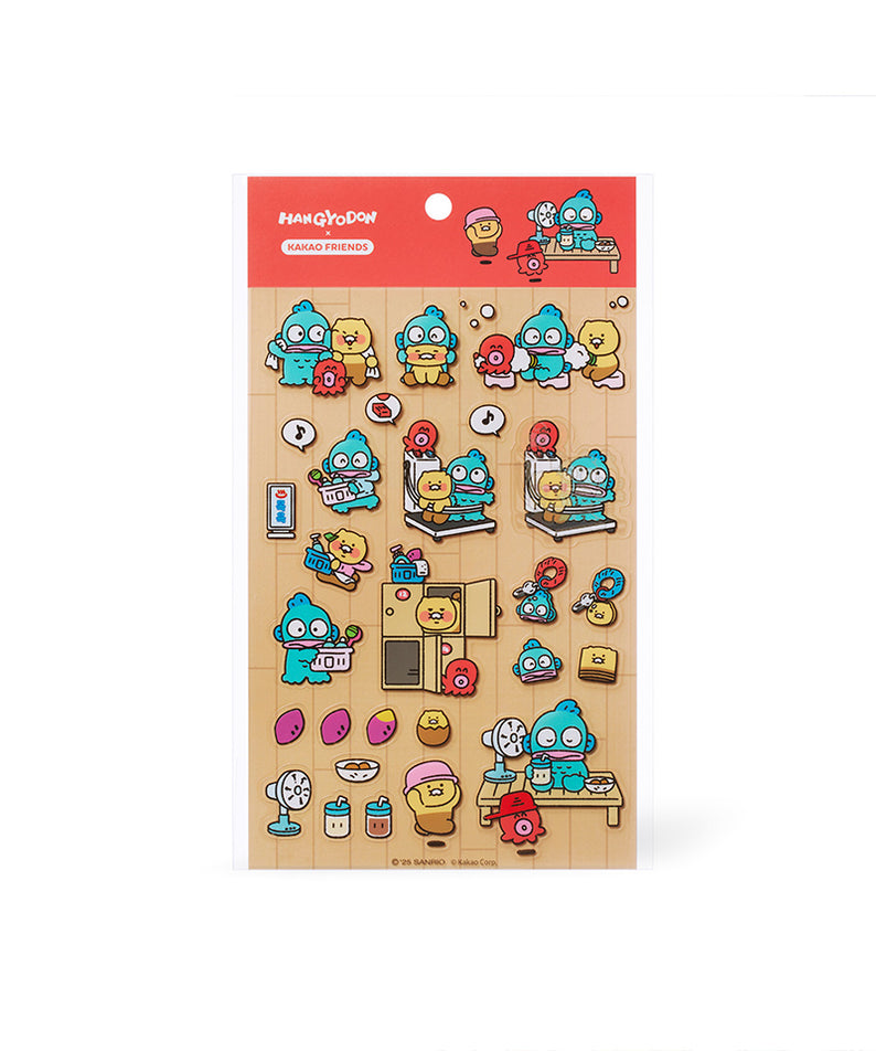 KAKAO FRIENDS - X Friends Transparent Autocollant Rouge Chunsik - Detail 9