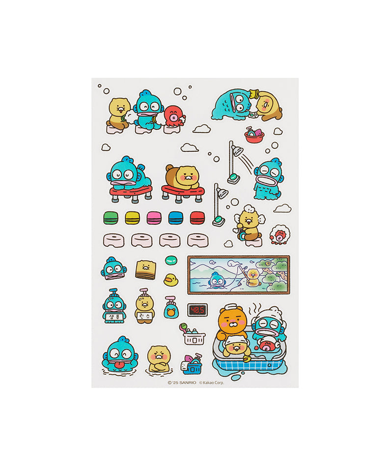 KAKAO FRIENDS - X Friends Transparent Autocollant Bleu Ryan&Chunsik - Detail 7
