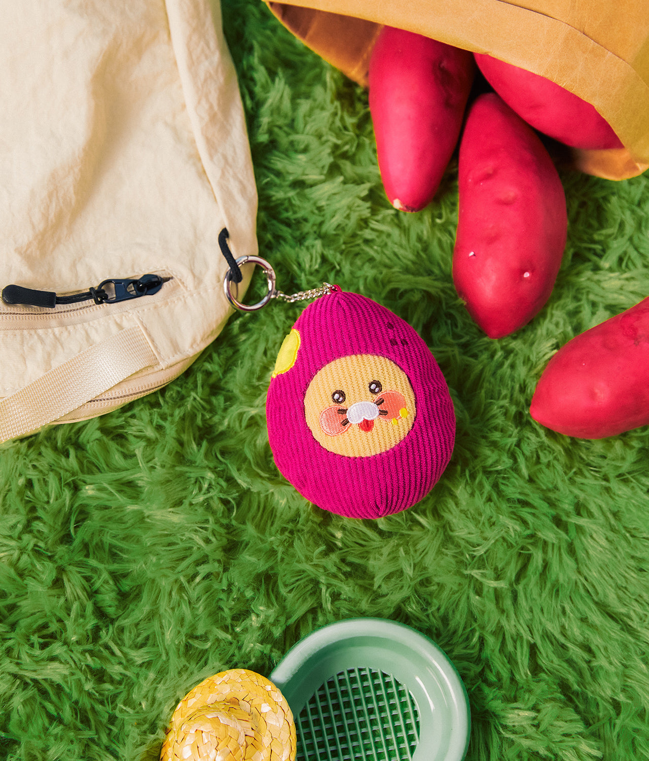 KAKAO FRIENDS - Porte-cles Peluche Chunsik - Detail 6