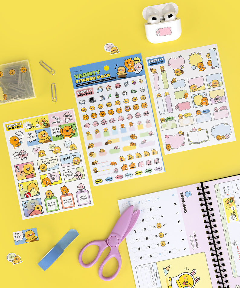 KAKAO FRIENDS - Autocollant Set 3P - Detail 3