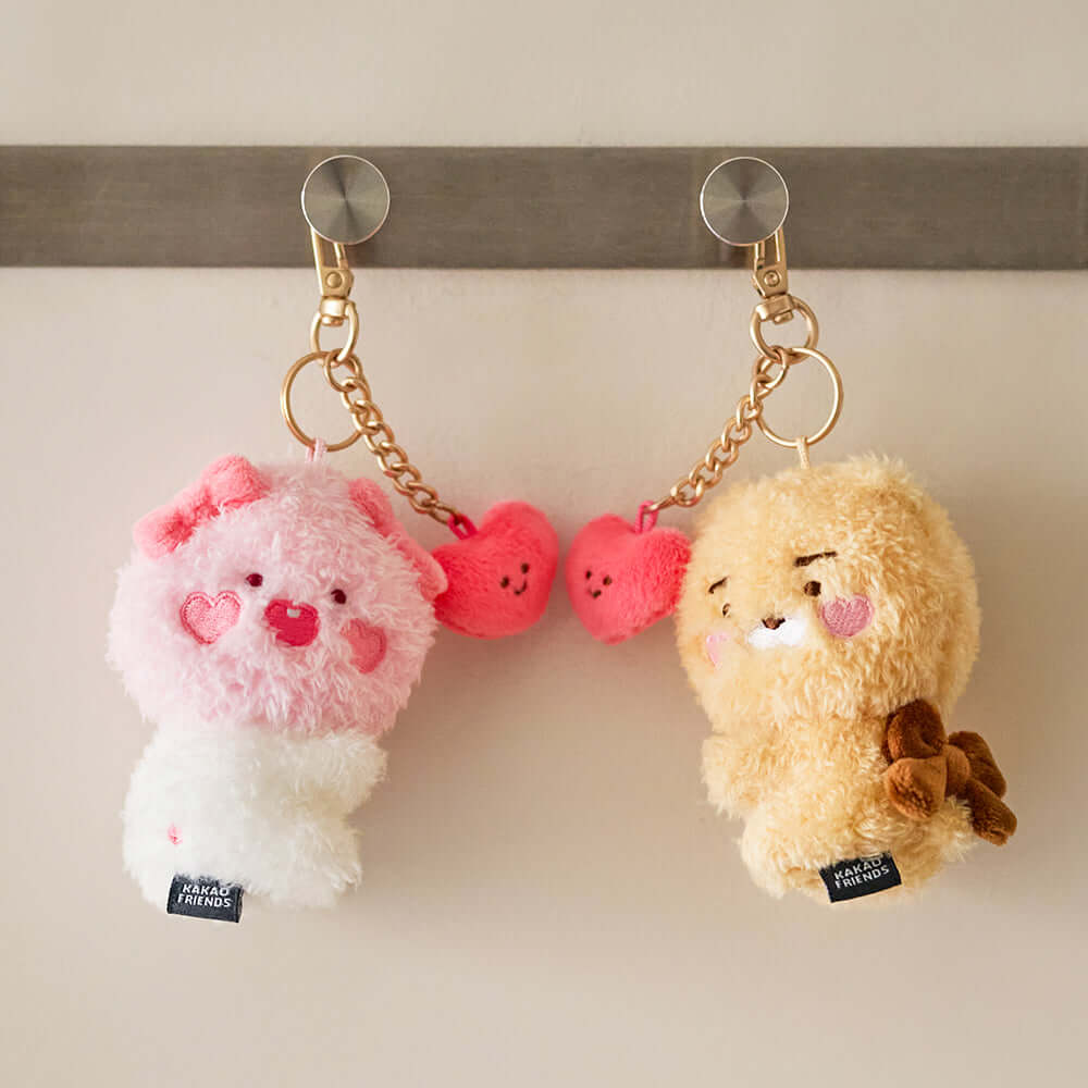 Set Peluche Porte-cles Petit Ryan - Kakao Friends