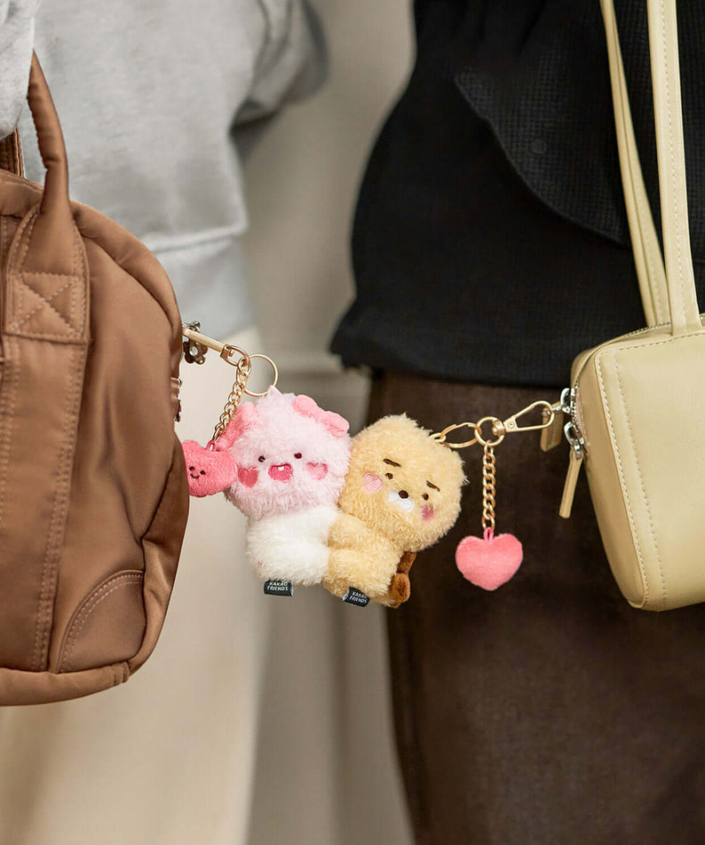 Set Peluche Porte-cles Petit Ryan - Kakao Friends