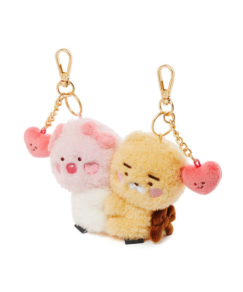 Set Peluche Porte-cles Petit Ryan - Kakao Friends