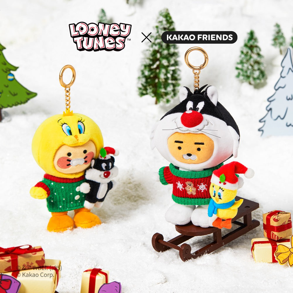 KAKAO FRIENDS - X Friends Porte-cles Peluche Ryan