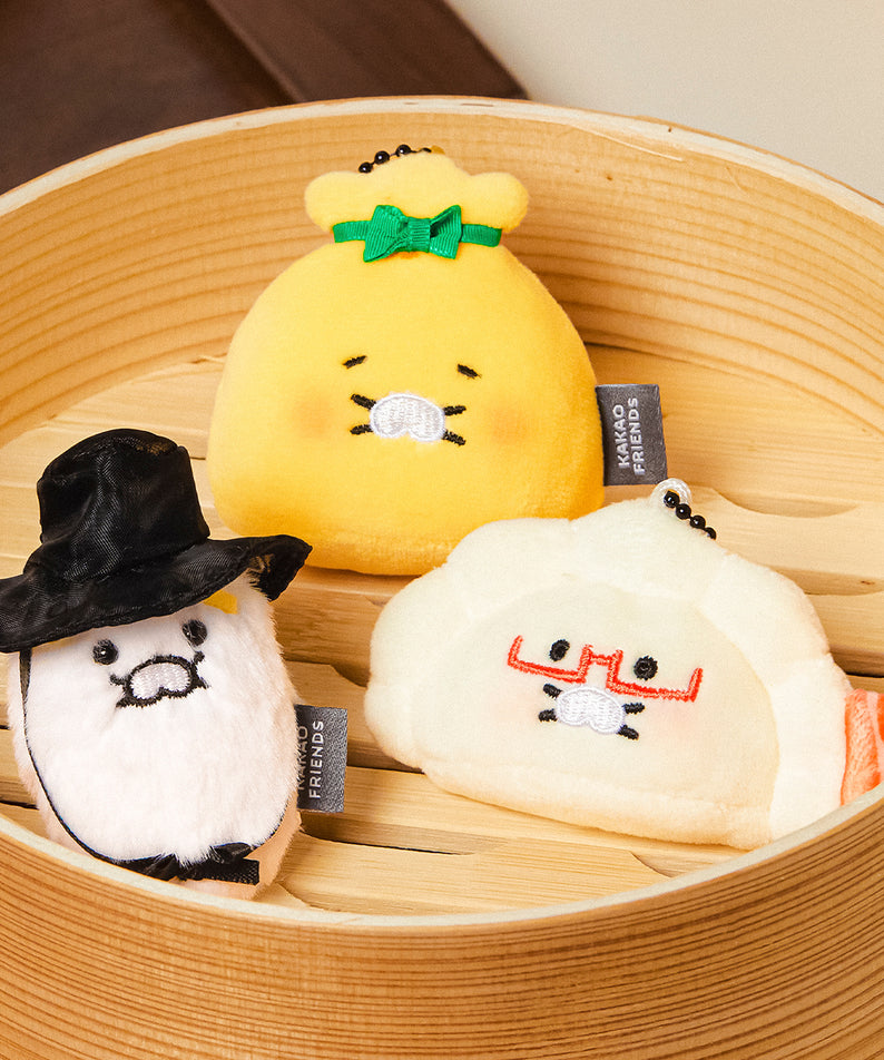 KAKAO FRIENDS - Porte-cles Peluche 3P Set Chunsik
