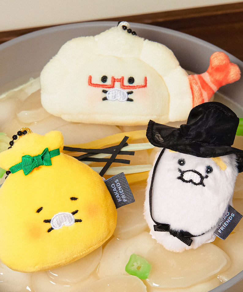 KAKAO FRIENDS - Porte-cles Peluche 3P Set Chunsik