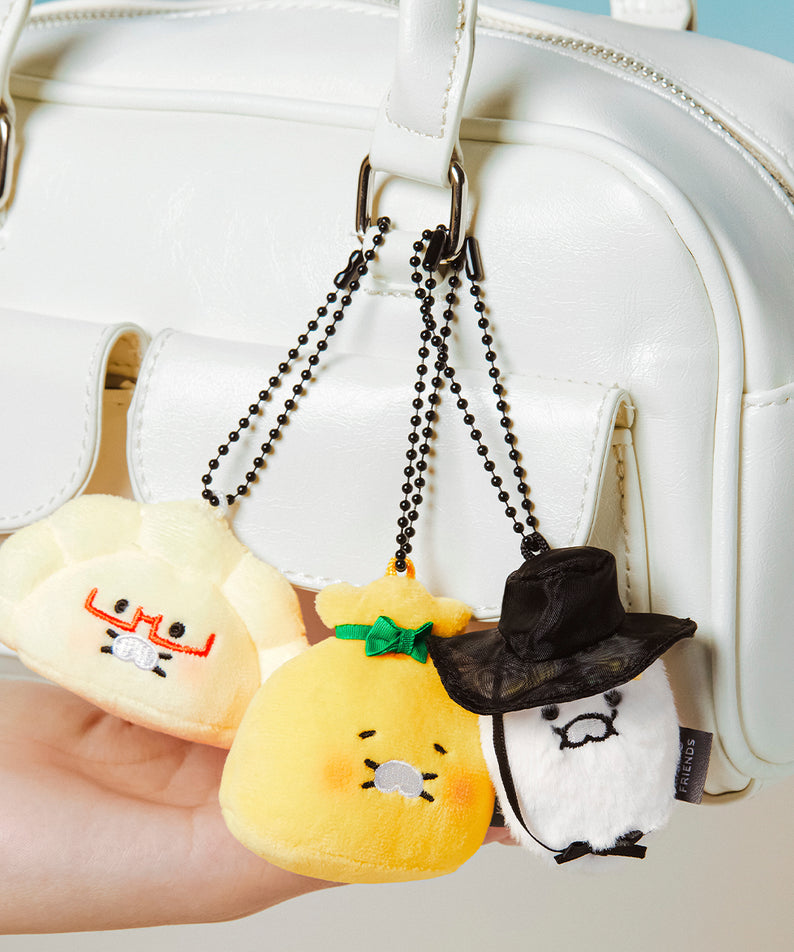 KAKAO FRIENDS - Porte-cles Peluche 3P Set Chunsik