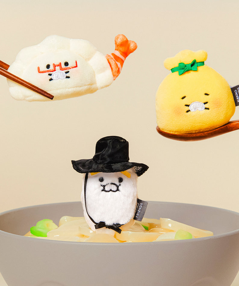 KAKAO FRIENDS - Porte-cles Peluche 3P Set Chunsik