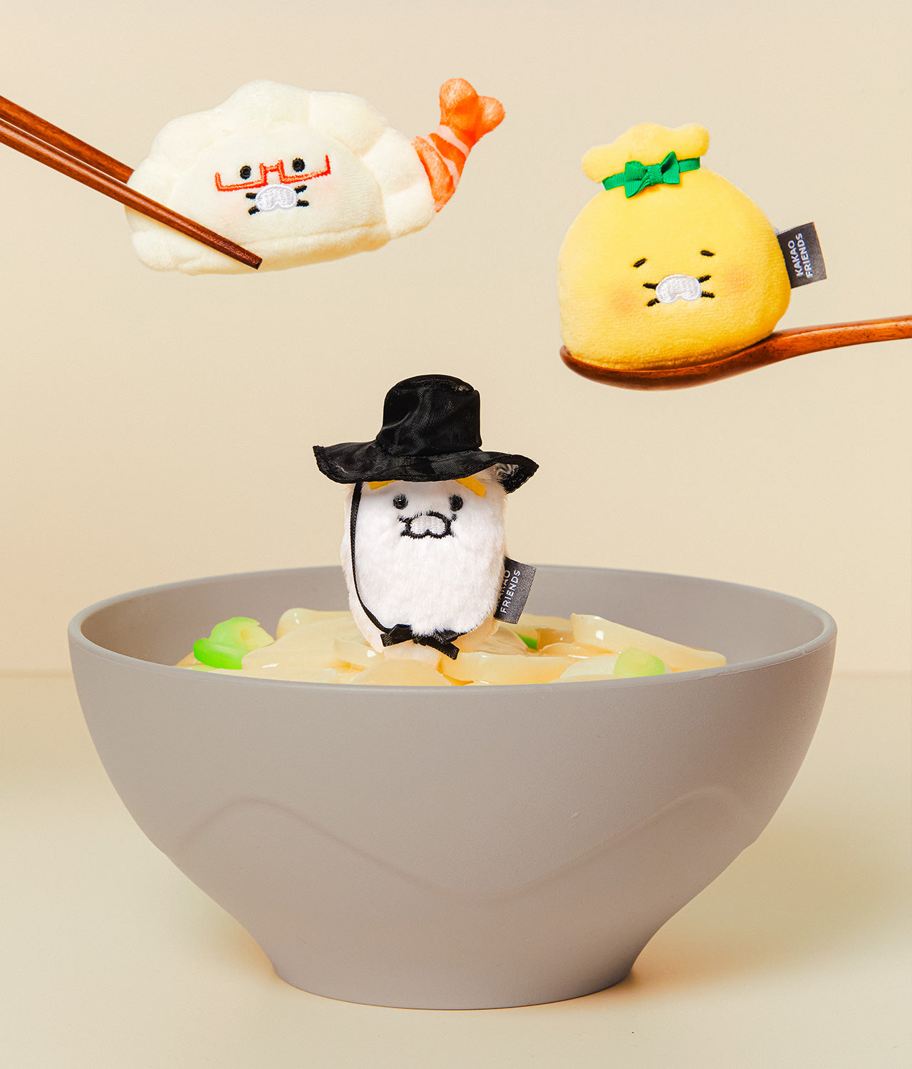 KAKAO FRIENDS - Porte-cles Peluche 3P Set Chunsik - Detail 6