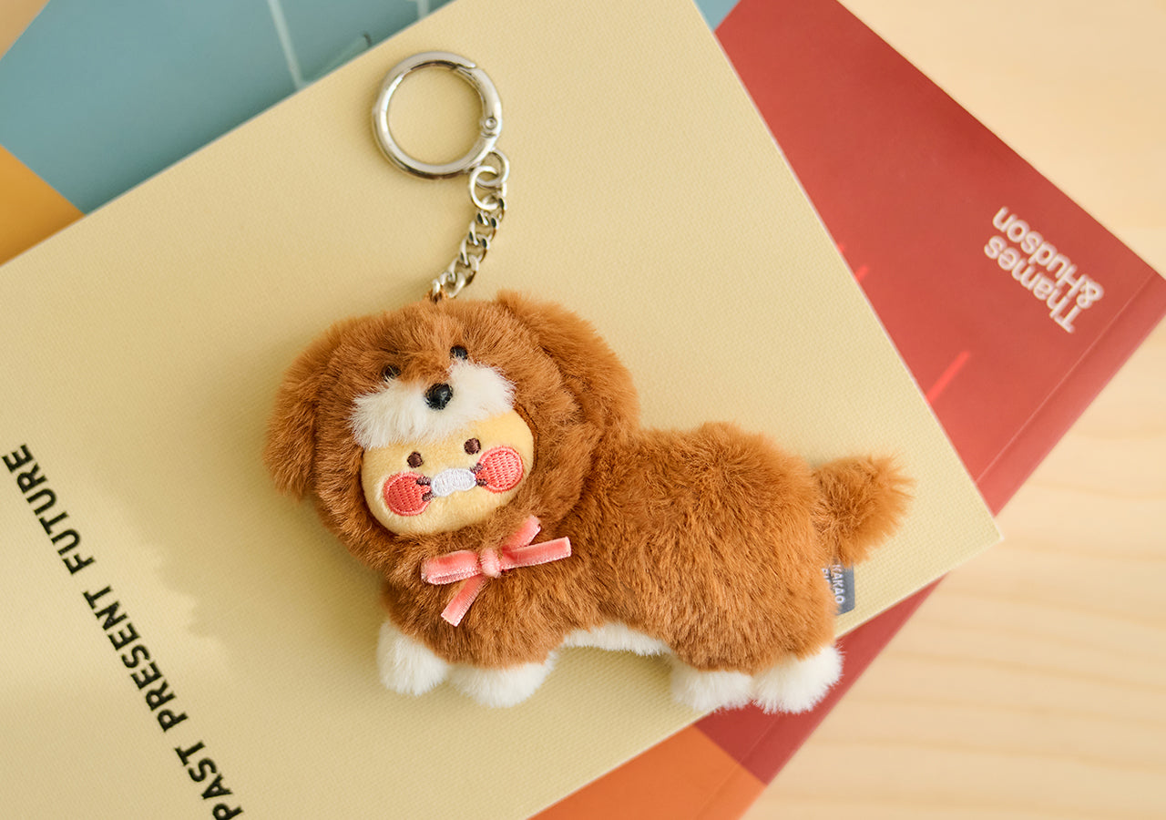 KAKAO FRIENDS - Marron Porte-cles Peluche Chunsik - Detail 4