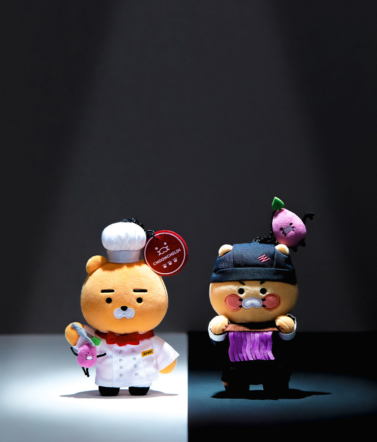 KAKAO FRIENDS - XFriends PeluchePorte-cles Couverts Chunsik - Detail 3
