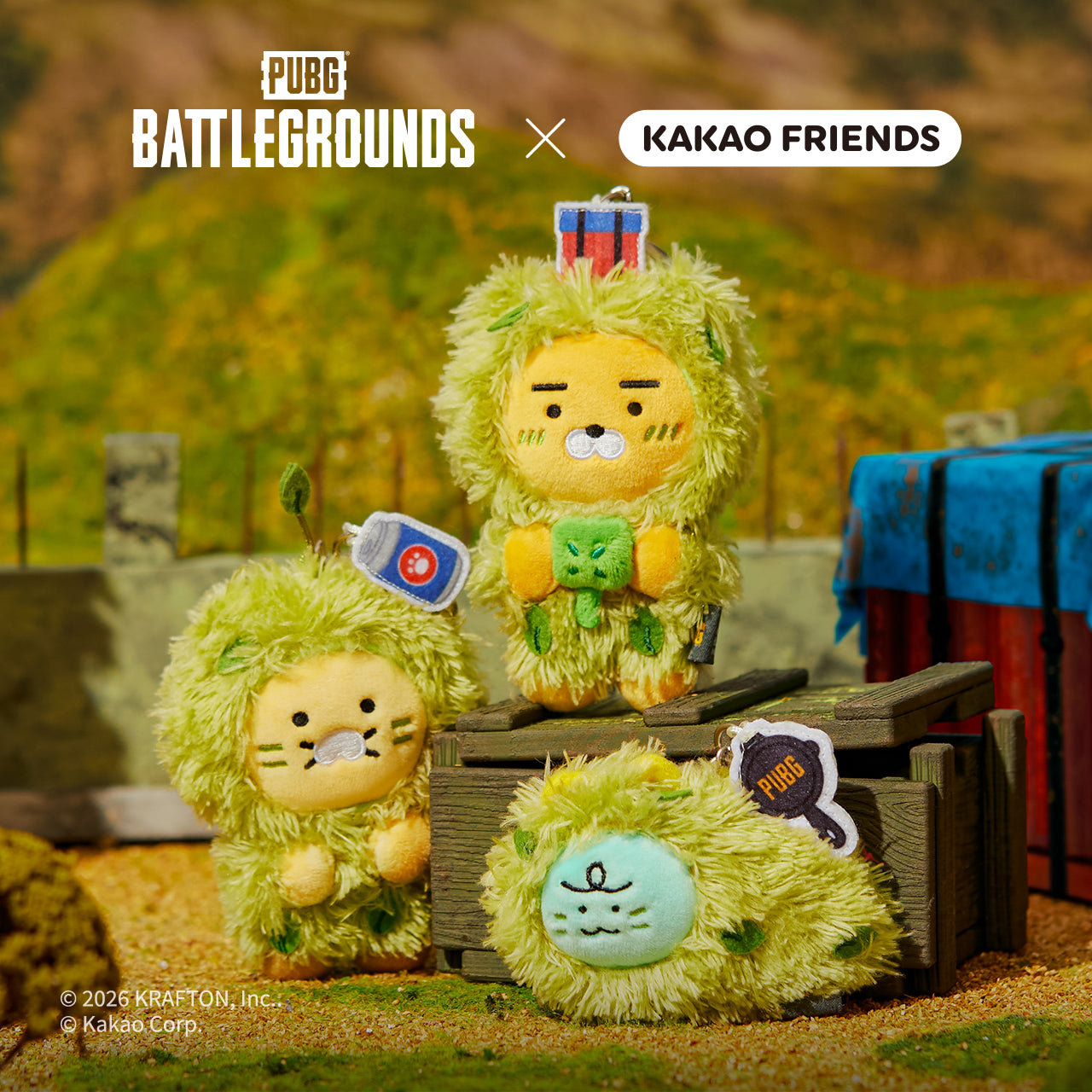 KAKAO FRIENDS - XFriends Porte-cles Peluche Chunsik