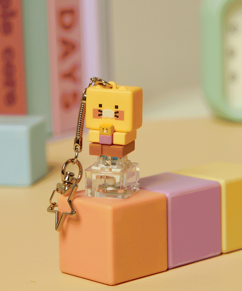 KAKAO FRIENDS - LED Casquette Figurine Porte-cles Chunsik - Detail 4