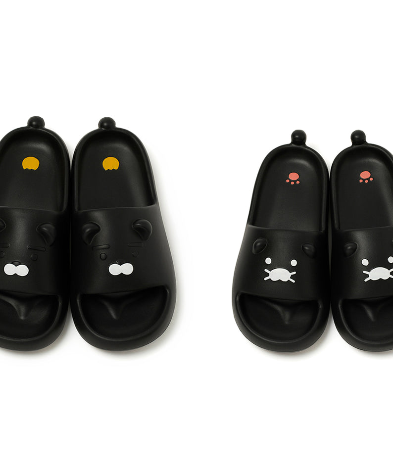 KAKAO FRIENDS - Noir Pantoufles Homme Ryan - Detail 14