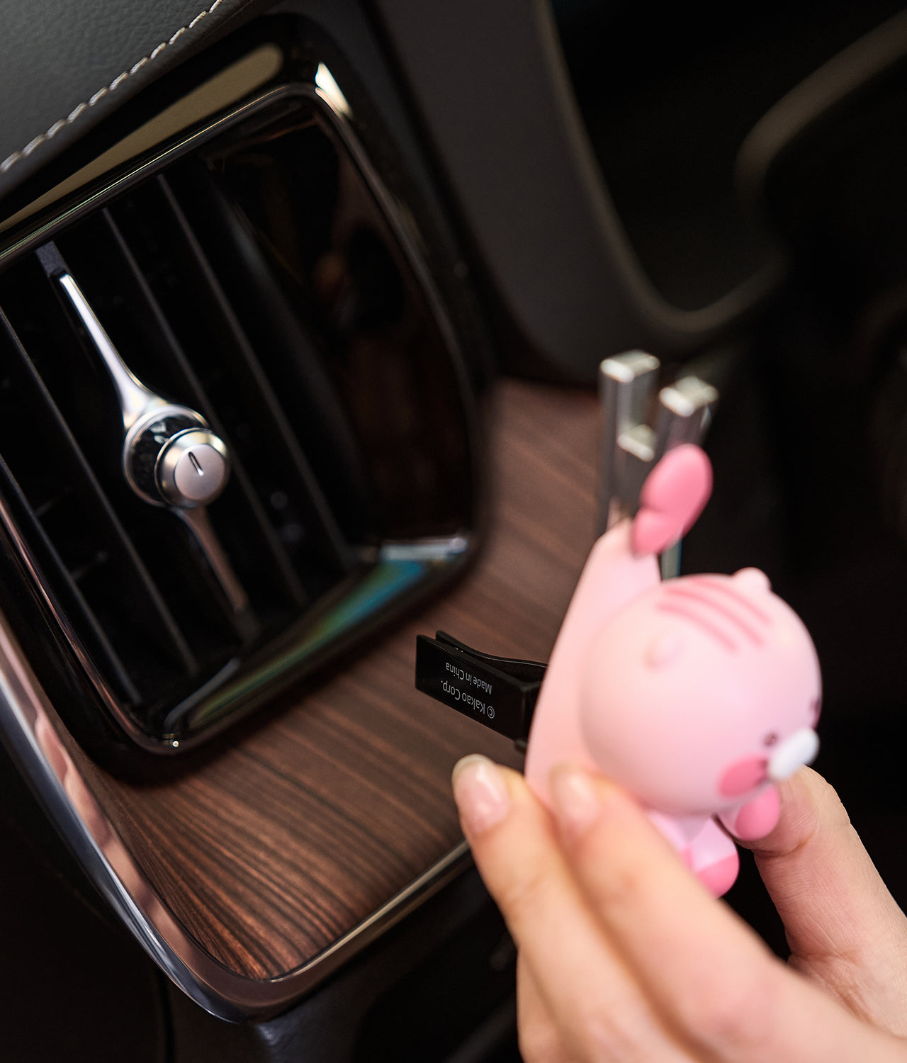 KAKAO FRIENDS - Noir Voiture Desodorisant Rose Chunsik - Detail 5