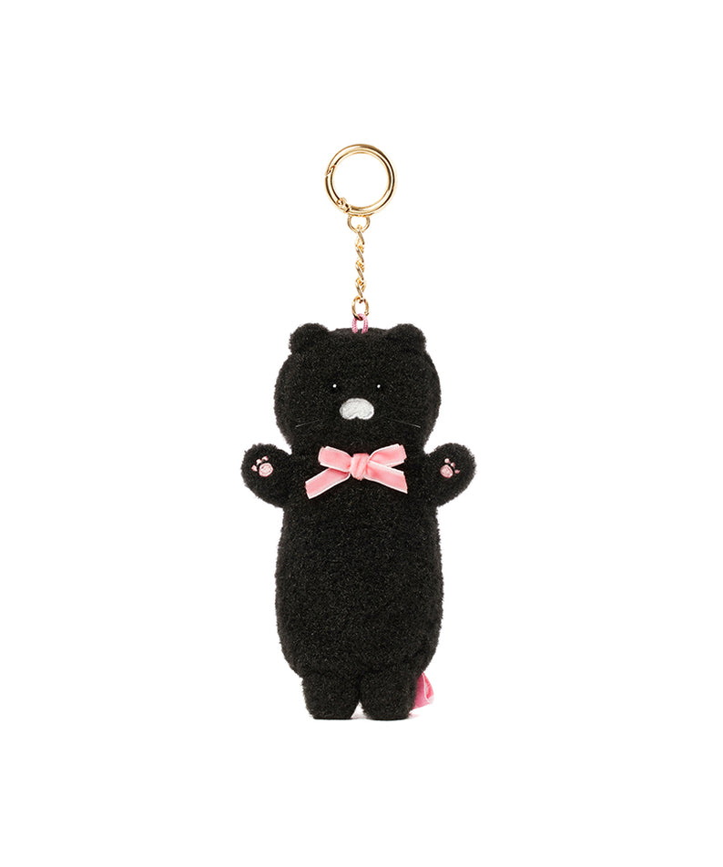 KAKAO FRIENDS - Noir Peluche Baume Levres Porte-cles Chunsik - Detail 8