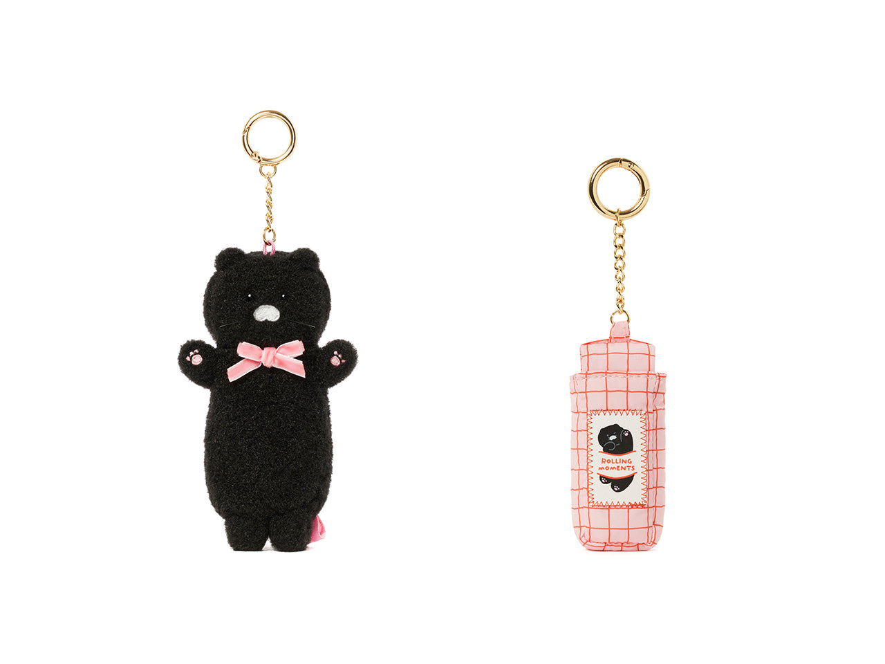 KAKAO FRIENDS - Noir Peluche Baume Levres Porte-cles Chunsik - Detail 11