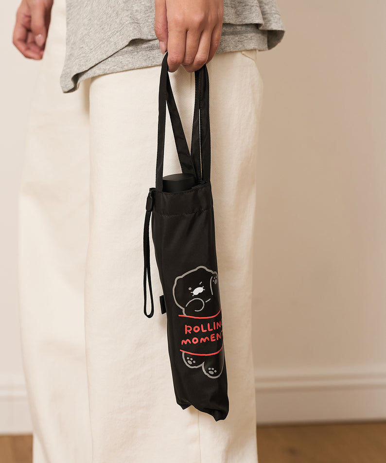 KAKAO FRIENDS - Noir MiniPochette Parapluie Chunsik - Detail 9