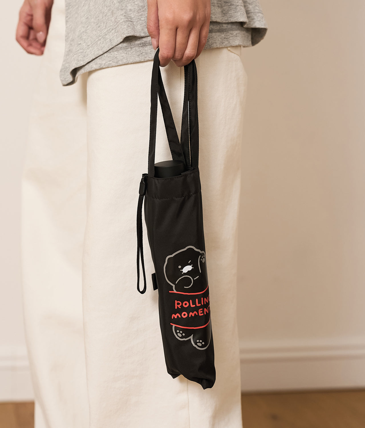 KAKAO FRIENDS - Noir MiniPochette Parapluie Chunsik - Detail 9