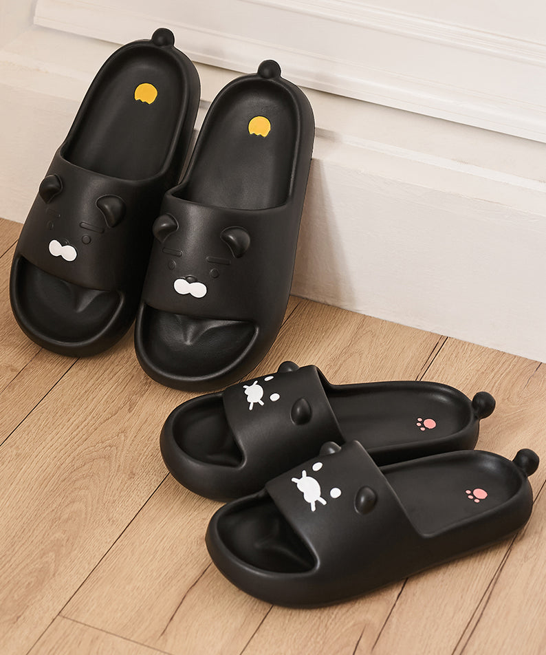 KAKAO FRIENDS - Noir Pantoufles Homme Ryan