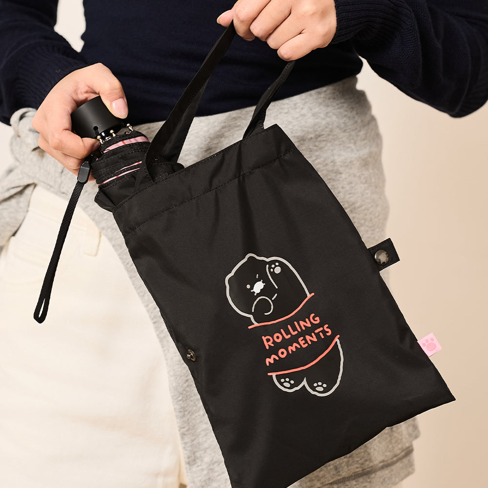 KAKAO FRIENDS - Noir MiniPochette Parapluie Chunsik