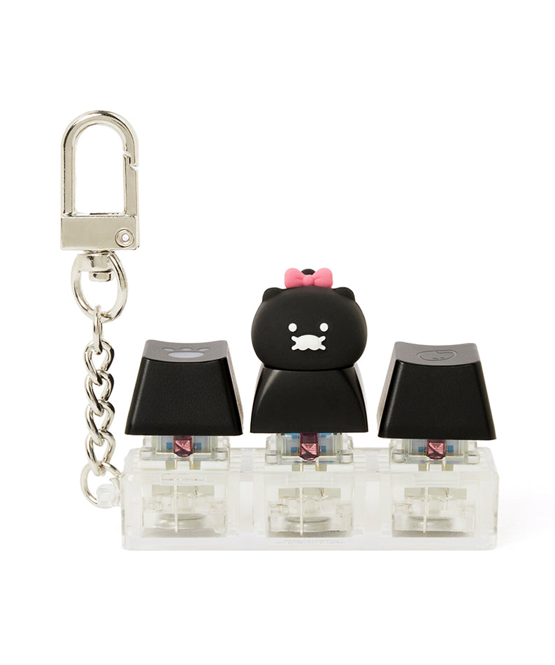 KAKAO FRIENDS - Noir LEDCasquette Figurine Porte-cles Chunsik - Detail 8