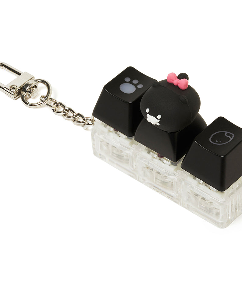 KAKAO FRIENDS - Noir LEDCasquette Figurine Porte-cles Chunsik - Detail 10