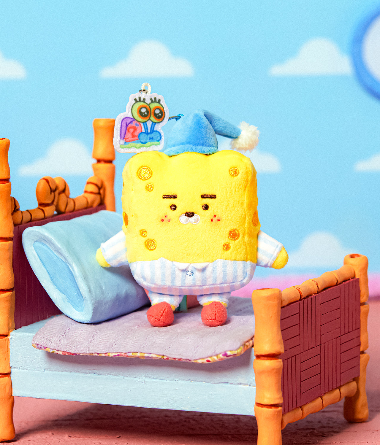 KAKAO FRIENDS - SpongeBobXFriends Baby SpongeBob Porte-cles Peluche Little Ryan - Detail 4