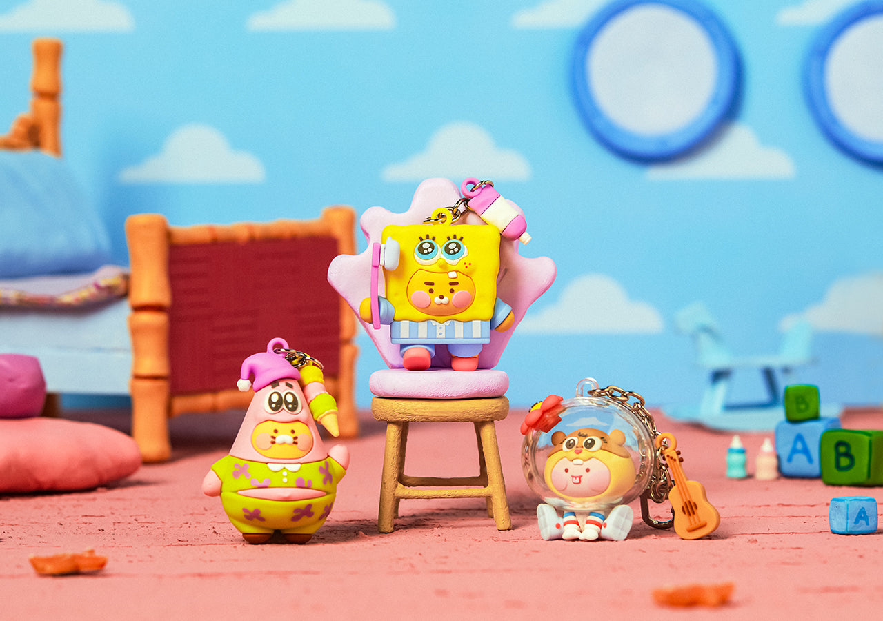 KAKAO FRIENDS - SpongeBobXFriends Baby Patrick Figurine Porte-cles Baby Chunsik - Detail 7