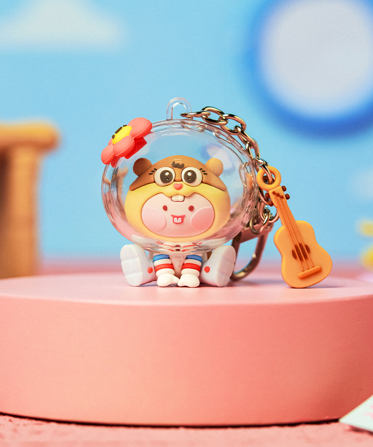 KAKAO FRIENDS - SpongeBobXFriends Baby Sandy Figurine Porte-cles Little Apeach - Detail 4