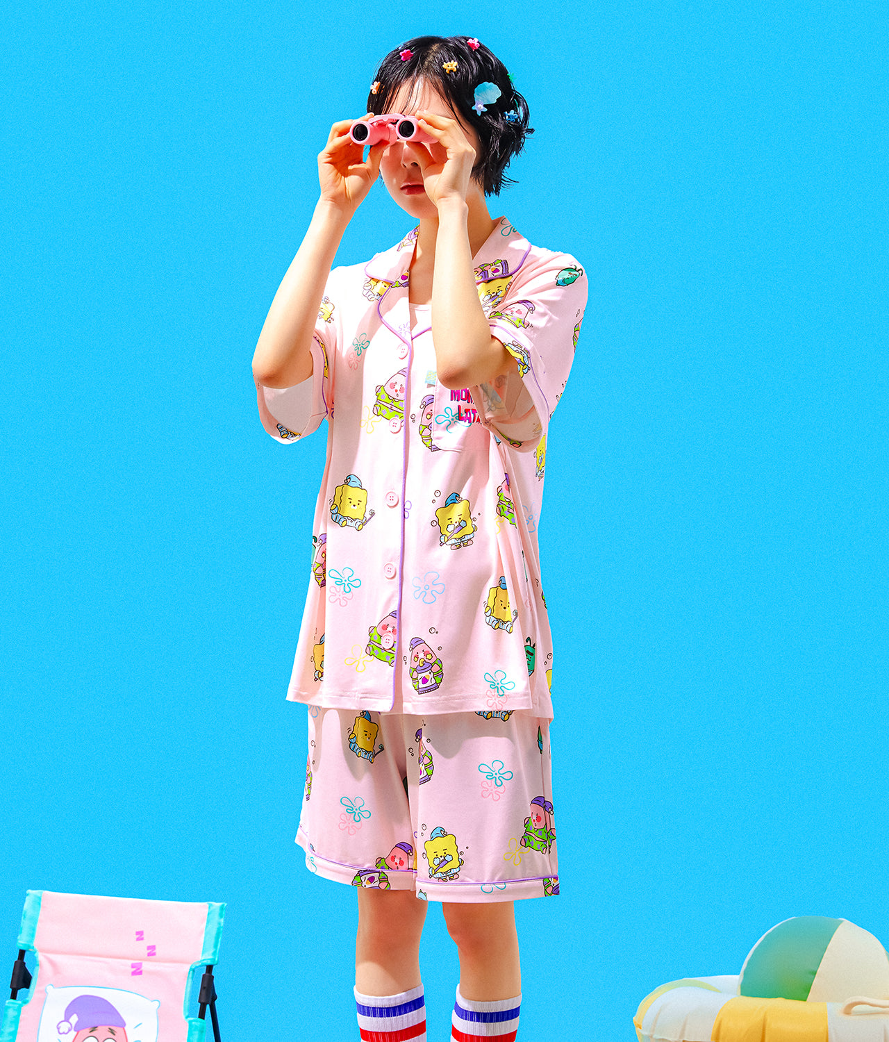 KAKAO FRIENDS - SpongeBobXFriends Femme Pyjama Friends - Detail 5