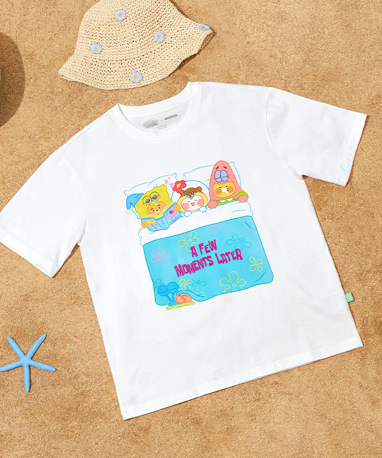 KAKAO FRIENDS - SpongeBobXFriends Femme T-shirt Friends - Detail 3
