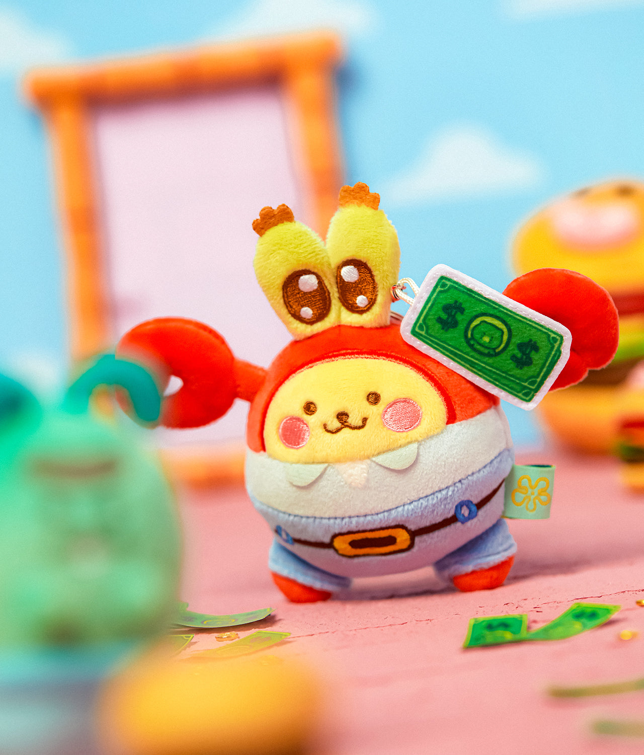 KAKAO FRIENDS - [Set Complet] SpongeBobXFriends Baby Porte-cles Peluche 6 - Detail 13