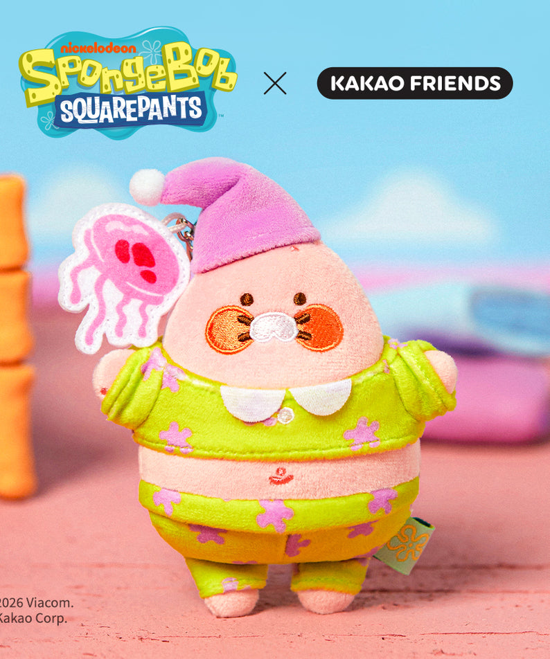 KAKAO FRIENDS - [Set Complet] SpongeBobXFriends Baby Porte-cles Peluche 6