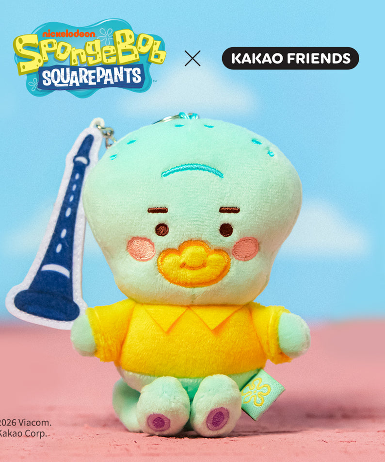 KAKAO FRIENDS - [Set Complet] SpongeBobXFriends Baby Porte-cles Peluche 6