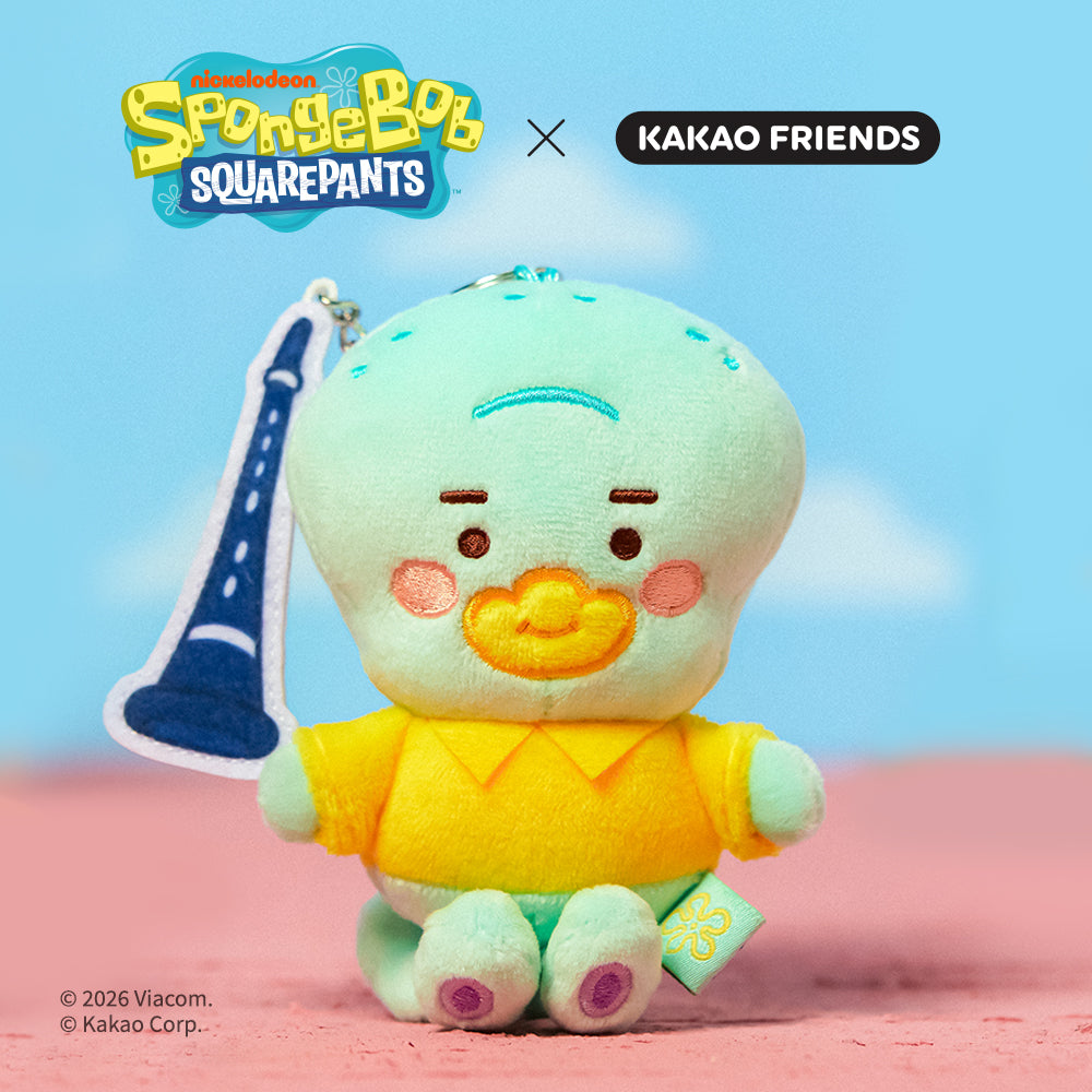 KAKAO FRIENDS - [Set Complet] SpongeBobXFriends Baby Porte-cles Peluche 6